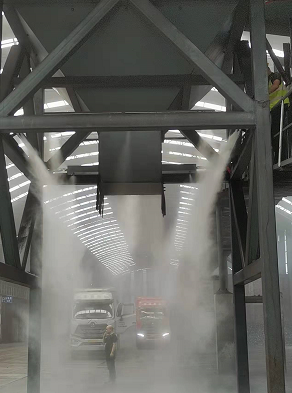 卸料口干霧抑塵
