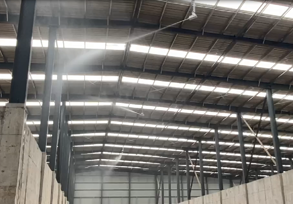 車(chē)間360旋轉(zhuǎn)噴干霧抑塵設(shè)備