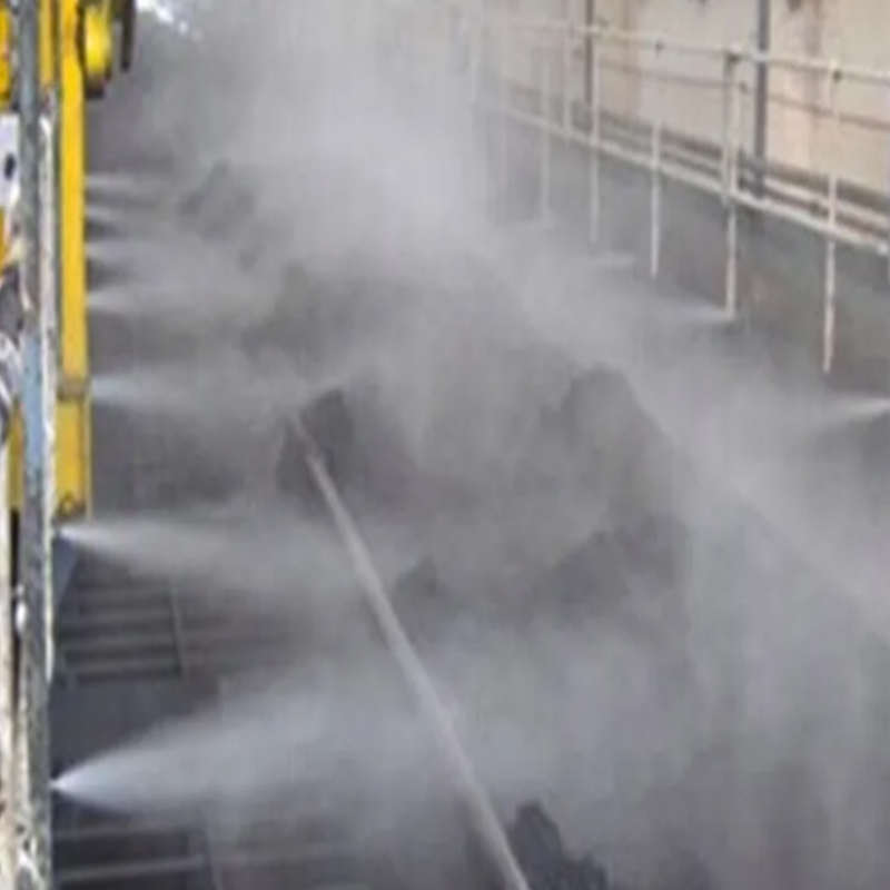 焦作煤礦噴霧抑塵現(xiàn)場(chǎng)